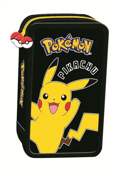 Piórnik POKEMON PODWÓJNY St.Majewski (z wyposażnieniem) St.Majewski