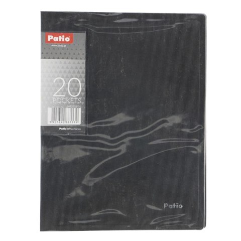 Teczka ofertowa A5 kolor: czarno-pomarańczowy 20 kieszeni Patio (PAT2232/N/01) Patio