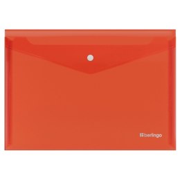Teczka plastikowa na zatrzask A5 czerwony 200 mic. Berlingo (352660) Berlingo