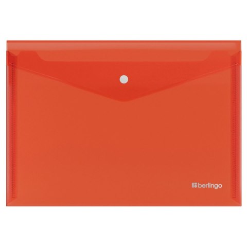 Teczka plastikowa na zatrzask A5 czerwony 200 mic. Berlingo (352660) Berlingo