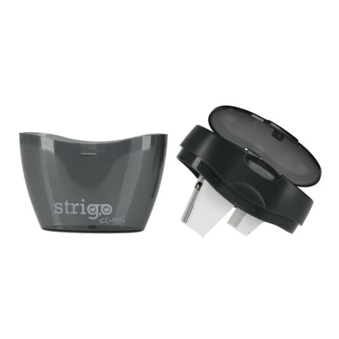 Temperówka z pojemnikiem na 3 grubości oł.i kredek mix plastikowa Strigo (SSC386) Strigo