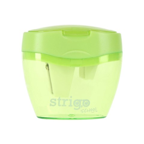 Temperówka z pojemnikiem na 3 grubości oł.i kredek mix plastikowa Strigo (SSC386) Strigo