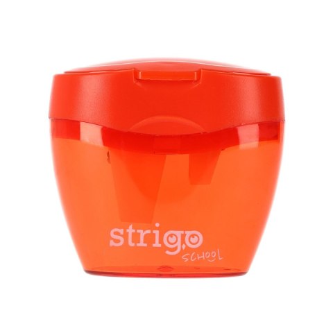 Temperówka z pojemnikiem na 3 grubości oł.i kredek mix plastikowa Strigo (SSC386) Strigo