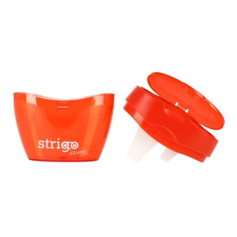 Temperówka z pojemnikiem na 3 grubości oł.i kredek mix plastikowa Strigo (SSC386) Strigo