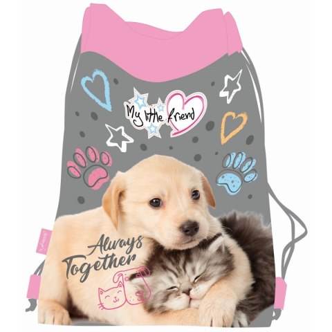 Worek na buty MY LITTLE FRIEND KOT/pies worek na obuwie St.Right (SO-01) St.Right
