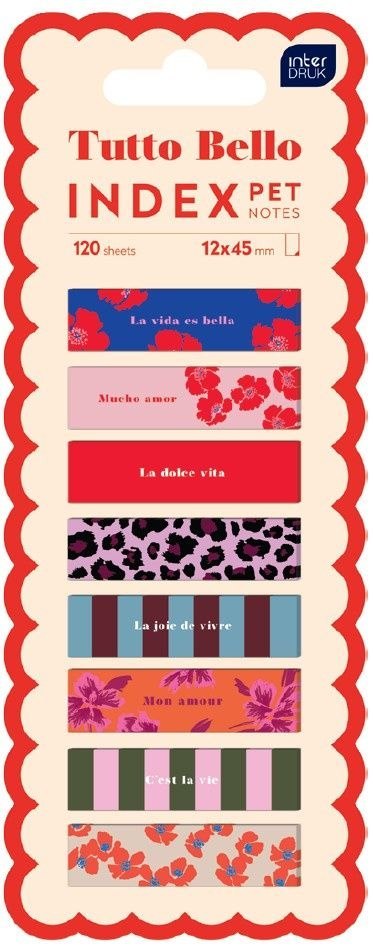 Zakładki indeksujące PRZEŹROCZYSTE FROST 120k [mm:] 12x45 Interdruk Interdruk