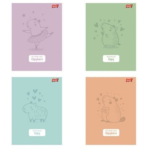 Zeszyt Capybara A5 32k. 70g krata Unipap Unipap