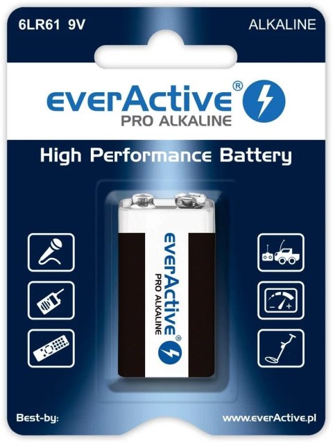 Baterie Pro Alkaline 6LR61 Everactive (EV6LR61-PRO) Everactive