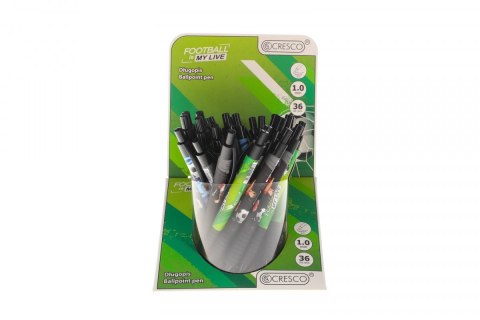 Długopis FOOTBALL LIVE 5 907 464 221 437 wkład niebieski 1,0mm Cresco (600020-M) Cresco