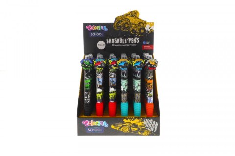 Długopis Cars wymazywalny wkład niebieski 0,5mm Patio (80426PTR) Patio