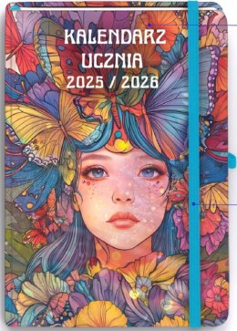 Kalendarz książkowy (terminarz) UCZNIA DZIEWCZYNA B6 Antra (2025/2026) Antra