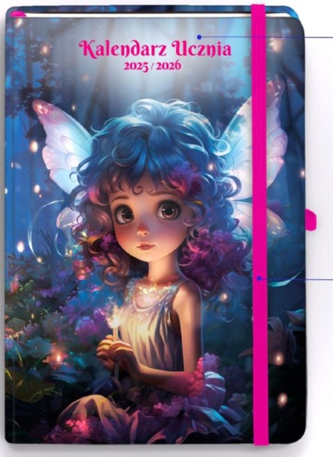 Kalendarz książkowy (terminarz) UCZNIA ELF A6 Antra (2025/2026) Antra
