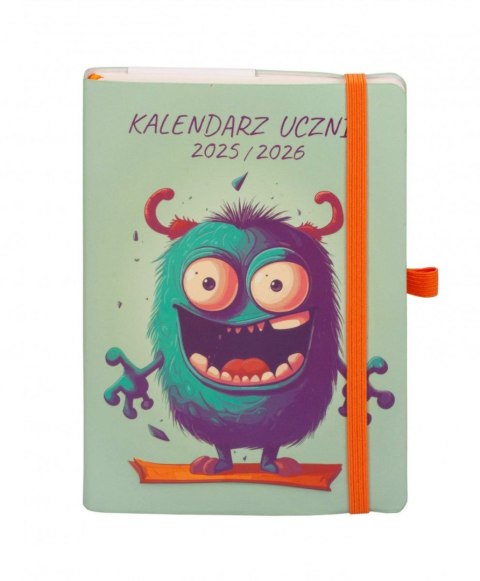 Kalendarz książkowy (terminarz) UCZNIA POTWOREK B6 Antra (2025/2026) Antra
