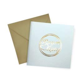 Kartka składana kw KARNET KW Slub Tłoczenie Razem lepiej Henry (5907465663342) Henry