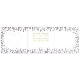 Kartka składana KARNET KW WZ Ślub Lawendowe serce kw Henry Henry