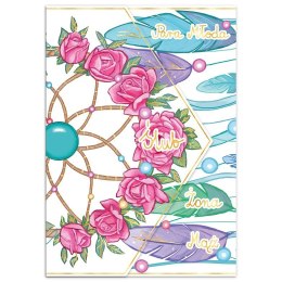 Kartka składana A5 Karnet A5 SLUB KOPERTA ŁAPACZ SNÓW Henry Henry