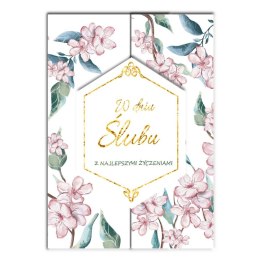 Kartka składana Karnet A5 SLUB ROZ JABŁON A5 Henry (5907465665094) Henry