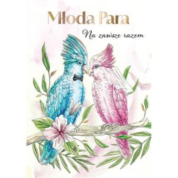 Kartka składana A5 Karnet A5 ślub papużki Henry (5905701483051) Henry