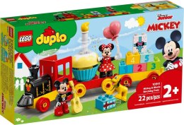 Klocki konstrukcyjne Duplo Urodzinowy pociąg myszek Miki i Minnie Lego (10941) Lego