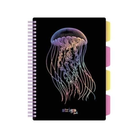 Kołozeszyt (kołonotatnik) PADS GŁEBINY MEDUZA B5 100k. 80g krata Strigo (PADS062) Strigo