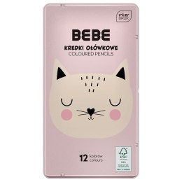 Kredki ołówkowe BB KIDS FRIENDS GIRLS 12 K 12 kol. Noster (METALOWE OP) Noster