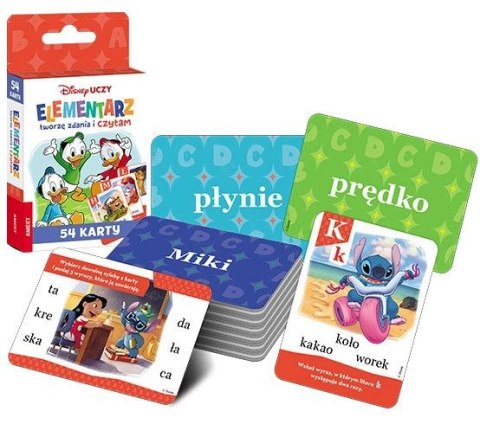 Książeczka edukacyjna Disney Uczy. Tworzę zdania i czytam. Karty Ameet (UEK 9301) Ameet