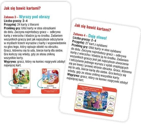 Książeczka edukacyjna Disney Uczy. Tworzę zdania i czytam. Karty Ameet (UEK 9301) Ameet