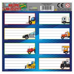 Naklejka na zeszyt Pojazdy Derform (NNZPO) Derform