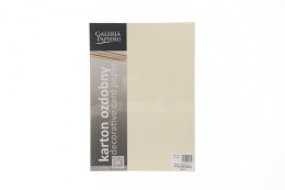Papier ozdobny (wizytówkowy) ryps kremowy A4 kremowy 240g Galeria Papieru (201812) Galeria Papieru