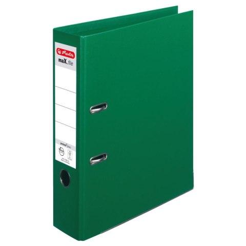 Segregator dźwigniowy Max.File 10834349 Voll A4 80mm zielony Herlitz (300002679) Herlitz