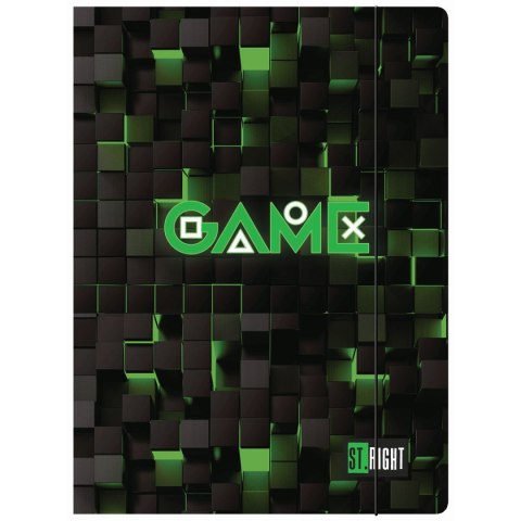Teczka kartonowa na gumkę ST.RIGHT Green Game A4 mix Unipap Unipap