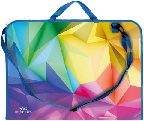 Teczka plastikowa na suwak GEOMETRIC A3 mix Biurfol (TER-01-09) Biurfol