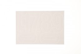 Cyfry samoprzylepne białe Farro Farro