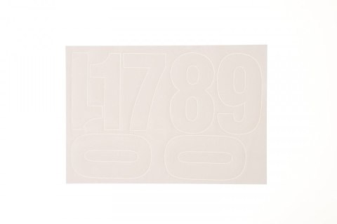 Cyfry samoprzylepne białe Farro Farro