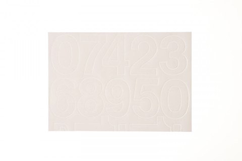 Cyfry samoprzylepne białe Farro Farro