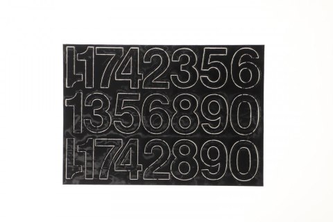 Cyfry samoprzylepne czarne Farro Farro