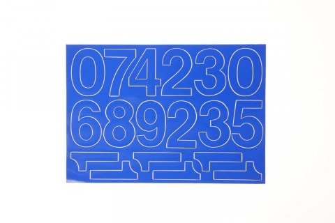 Cyfry samoprzylepne niebieskie Farro Farro