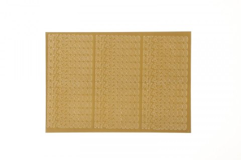 Cyfry samoprzylepne złote Farro Farro