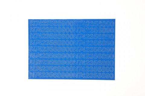 Cyfry samoprzylepne niebieskie