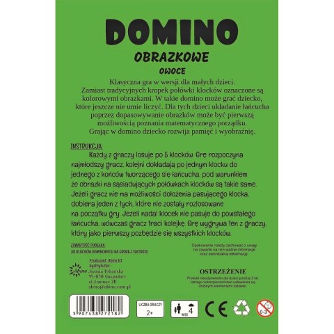 Gra logiczna owoce Domino Abino Abino