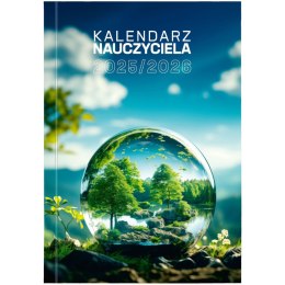 Kalendarz nauczyciela książkowy (terminarz) PCV EKO bezbarwny B6 Wydawnictwo Wokół Nas (A5TN089B) Wydawnictwo Wokół Nas