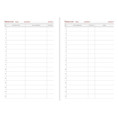 Kalendarz nauczyciela książkowy (terminarz) PCV EKO bezbarwny B6 Wydawnictwo Wokół Nas (A5TN089B) Wydawnictwo Wokół Nas