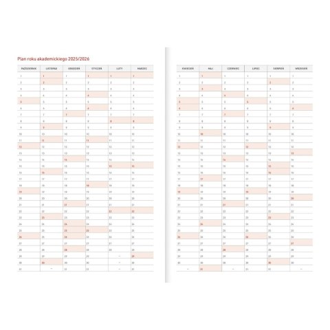 Kalendarz nauczyciela książkowy (terminarz) Vivella seledyn A5 Wydawnictwo Wokół Nas (A5TA071B) Wydawnictwo Wokół Nas