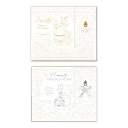 Książeczka pamiątkowa z chrztu Chrzest Ojciec Merigraf (5902221808890) Merigraf