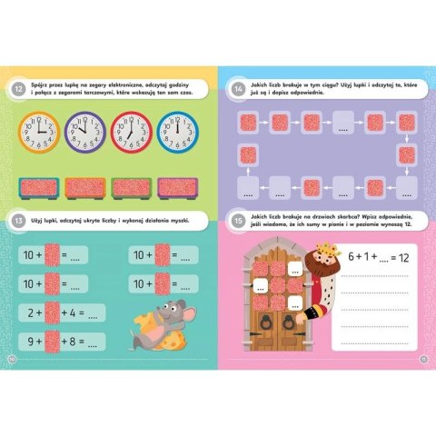 Książka dla dzieci Zabawy matematyczne z magiczną lupką, od 7 lat Aksjomat Aksjomat