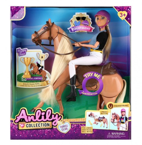 Lalka Anlily na koniu Lean (24479) Lean