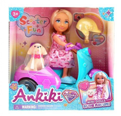 Lalka na skuterze z pieskiem Lean (24477) Lean