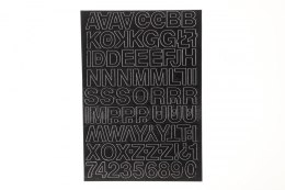 Litery samoprzylepne czarny Farro Farro