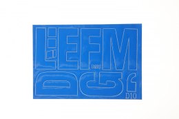 Litery samoprzylepne niebieski Farro Farro