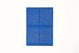 Litery samoprzylepne niebieski Farro Farro